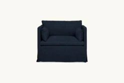Gabriel Swivel Chair Slipcover Only -SIXPENNY STORE gabriel swivel chair cotton canvas ancient indigo product slipcover