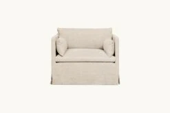 Gabriel Swivel Chair Slipcover Only -SIXPENNY STORE gabriel swivel chair cotton canvas beach walk product slipcover