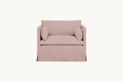 Gabriel Swivel Chair Slipcover Only -SIXPENNY STORE gabriel swivel chair cotton linen sundazed coral product slipcover