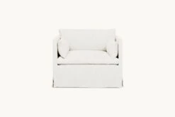 Gabriel Swivel Chair Slipcover Only -SIXPENNY STORE gabriel swivel chair light weight linen water lily product slipcover