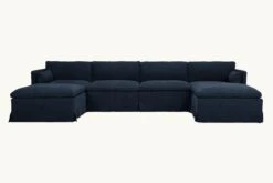 Gabriel U-Shape Sectional -SIXPENNY STORE gabriel ushape sectional cotton canvas ancient indigo product slipcover df0021d5 2ea6 4491 a1c7 ab94f922602c
