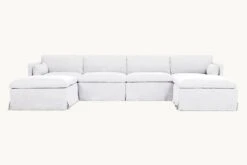 Gabriel U-Shape Sectional -SIXPENNY STORE gabriel ushape sectional cotton linen pacific pearl product slipcover adad3a1d 9001 4b4e a5f6 4c874359d4ae