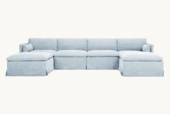 Gabriel U-Shape Sectional -SIXPENNY STORE gabriel ushape sectional cotton linen salt water product slipcover d2552fb2 7010 4956 95a7 191496f3aed1