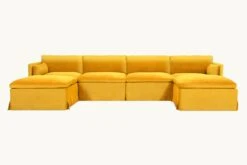 Gabriel U-Shape Sectional Slipcover Only 34 Gabriel U-Shape Sectional Slipcover Only -SIXPENNY STORE gabriel ushape sectional washed cotton velvet amber coast product slipcover 7acd120d 7c2b 43f2 b026 675dfe6d52b8