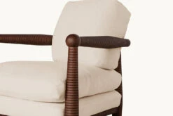 Gio Chair Slipcover Only -SIXPENNY STORE gio chair washed cotton linen corn silk product pdp5 dusky ash