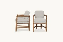 Gio Dining Chair (2pc) 23 Gio Dining Chair (2pc) -SIXPENNY STORE gio dining chair medium weight linen jasmine rice product pdp4 heritage ash
