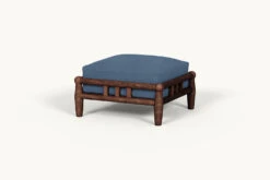 Gio Ottoman Slipcover Only -SIXPENNY STORE gio ottoman thread dyed cotton linen garden berry product