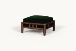 Gio Ottoman Slipcover Only -SIXPENNY STORE gio ottoman washed cotton velvet emerald city product