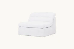 Juno Chair Slipcover Only -SIXPENNY STORE juno chair cotton linen pacific pearl product slipcover