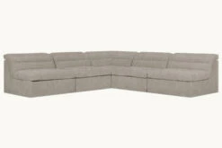 Juno Corner Sectional Slipcover Only 30 Juno Corner Sectional Slipcover Only -SIXPENNY STORE juno corner sectional light weight linen cracked pepper product slipcover