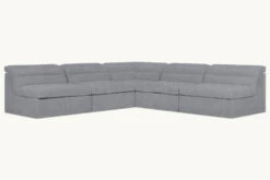 Juno Corner Sectional Slipcover Only 31 Juno Corner Sectional Slipcover Only -SIXPENNY STORE juno corner sectional light weight linen ink cap product slipcover