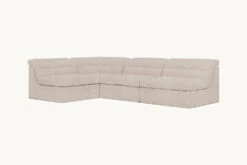 Juno L-Shape Sectional Slipcover Only -SIXPENNY STORE juno lshape sectional light weight linen oat flour product slipcover