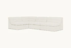 Juno L-Shape Sectional Slipcover Only -SIXPENNY STORE juno lshape sectional recycled poly weave first light product slipcover