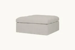 Juno Ottoman -SIXPENNY STORE juno ottoman medium weight linen jasmine rice product pdp3