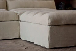 Juno Ottoman -SIXPENNY STORE juno ottoman medium weight linen warm oatmeal product pdp8