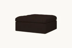 Juno Ottoman Slipcover Only -SIXPENNY STORE juno ottoman recycled poly weave common ground product slipcover