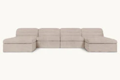 Juno U-Shape Sectional -SIXPENNY STORE juno ushape sectional light weight linen oat flour product d8b991c6 af9b 40f9 b3e7 c05d6e4b6e9f
