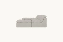 Juno U-Shape Sectional Slipcover Only -SIXPENNY STORE juno ushape sectional medium weight linen jasmine rice product pdp4 slipcover