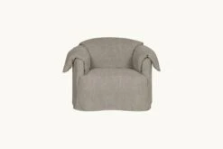 Loula Chair 36 Loula Chair -SIXPENNY STORE loula chair light weight linen cracked pepper product