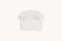Loula Chair Slipcover Only -SIXPENNY STORE loula chair light weight linen water lily product slipcover