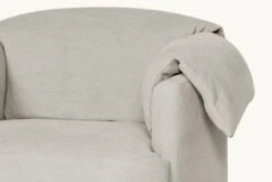 Loula Chair Slipcover Only -SIXPENNY STORE loula chair medium weight linen jasmine rice product pdp5 slipcover