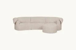 Loula Chaise Sectional 36 Loula Chaise Sectional -SIXPENNY STORE loula chaise sectional light weight linen oat flour product 4 pc