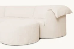 Loula Chaise Sectional 24 Loula Chaise Sectional -SIXPENNY STORE loula chaise sectional washed cotton linen corn silk product pdp5 4 pc