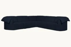Loula Corner Sectional -SIXPENNY STORE loula corner sectional cotton canvas ancient indigo product