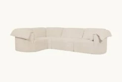 Loula L-Shape Sectional -SIXPENNY STORE loula lshape sectional cotton canvas beach walk product