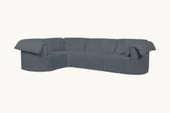 Loula L-Shape Sectional Slipcover Only -SIXPENNY STORE loula lshape sectional light weight linen black pepper product slipcover f9bac6b8 deff 480b 93fe faa9af762cb6