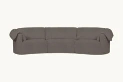 Loula Sectional -SIXPENNY STORE loula sectional sofa cotton canvas moon dust product