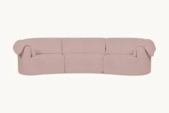 Loula Sectional -SIXPENNY STORE loula sectional sofa cotton linen sundazed coral product