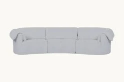 Loula Sectional Slipcover Only -SIXPENNY STORE loula sectional sofa medium weight linen poppy seed product slipcover