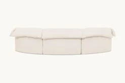 Loula Sectional -SIXPENNY STORE loula sectional sofa washed cotton linen corn silk product pdp4