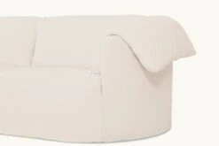 Loula Sectional -SIXPENNY STORE loula sectional sofa washed cotton linen corn silk product pdp5