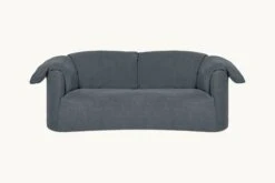 Loula Sofa Slipcover Only -SIXPENNY STORE loula sofa light weight linen black pepper product 84 slipcover