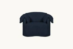 Loula Swivel Chair -SIXPENNY STORE loula swivel chair cotton canvas ancient indigo product