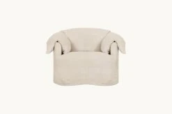 Loula Swivel Chair Slipcover Only -SIXPENNY STORE loula swivel chair cotton canvas beach walk product slipcover
