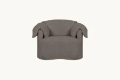 Loula Swivel Chair Slipcover Only -SIXPENNY STORE loula swivel chair cotton canvas moon dust product slipcover
