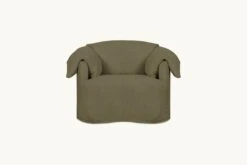 Loula Swivel Chair -SIXPENNY STORE loula swivel chair cotton canvas quiet sage product