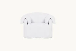 Loula Swivel Chair -SIXPENNY STORE loula swivel chair cotton linen pacific pearl product