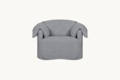 Loula Swivel Chair Slipcover Only -SIXPENNY STORE loula swivel chair light weight linen ink cap product slipcover