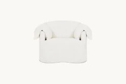 Loula Swivel Chair Slipcover Only -SIXPENNY STORE loula swivel chair light weight linen water lily product slipcover