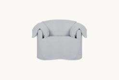 Loula Swivel Chair Slipcover Only -SIXPENNY STORE loula swivel chair medium weight linen poppy seed product slipcover