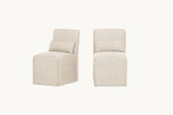 Melo Armless Dining Chair (2pc) 30 Melo Armless Dining Chair (2pc) -SIXPENNY STORE melo armless dining chair cotton canvas beach walk product