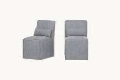 Melo Armless Dining Chair (2pc) 38 Melo Armless Dining Chair (2pc) -SIXPENNY STORE melo armless dining chair light weight linen ink cap product