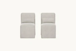 Melo Armless Dining Chair (2pc) 22 Melo Armless Dining Chair (2pc) -SIXPENNY STORE melo armless dining chair medium weight linen jasmine rice product pdp3