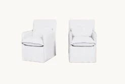 Melo Dining Chair (2pc) -SIXPENNY STORE melo dining chair cotton linen pacific pearl product