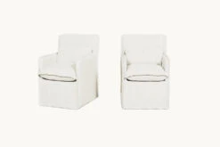 Melo Dining Chair (2pc) -SIXPENNY STORE melo dining chair light weight linen water lily product