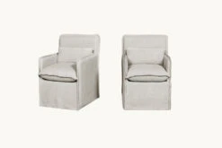 Melo Dining Chair (2pc) -SIXPENNY STORE melo dining chair medium weight linen jasmine rice product